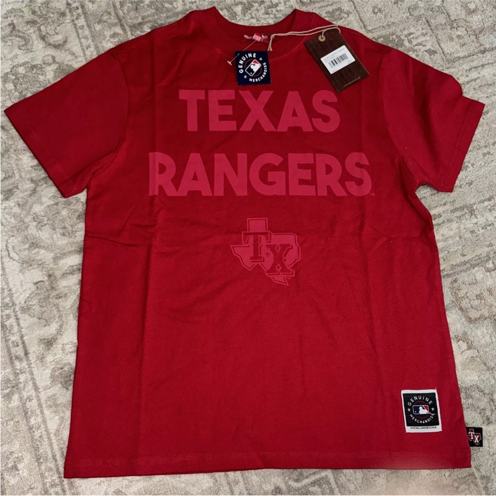 Mitchell & Ness‎ Texas Rangers Boyfriend Tee 2.0 NWT XS